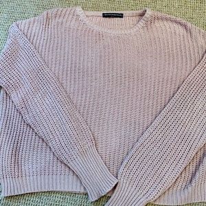 Pink knit sweater